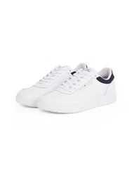 TOMMY HILFIGER Sneaker 'BASKET CORE LITE' Weiß/Dunkelblau/Rot/Creme