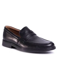 Halbschuhe Un Aldric Step 261401397 Black Leather Schnrboots