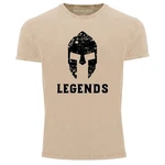 Neverless Print-Shirt Sparta Legends Slim Fit Khaki/Braun/Beige