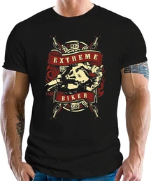 T-Shirt fr Biker und Motorradfahrer: Extreme Biker