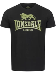Lonsdale T-Shirt Logo Dunkelgrün/Grün/Braun