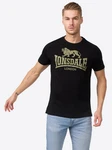 Lonsdale T-Shirt Logo Dunkelgrün/Grün/Braun