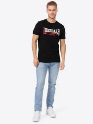 Lonsdale T-Shirt Two Tone Rot/Dunkelblau/Blau
