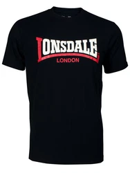 Lonsdale T-Shirt Two Tone Rot/Dunkelblau/Blau