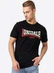 Lonsdale T-Shirt Two Tone Rot/Dunkelblau/Blau