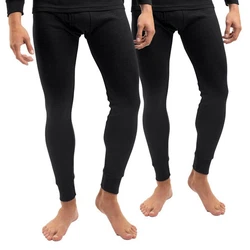 celodoro Funktionshose 2er Pack Ski-Thermo Unterhose Schwarz