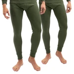 celodoro Funktionshose 2er Pack Ski-Thermo Unterhose Dunkelgrün/Khaki