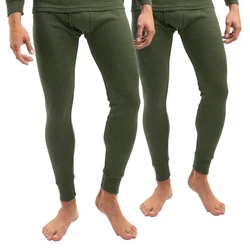 celodoro Funktionshose 2er Pack Ski-Thermo Unterhose Dunkelgrün/Khaki