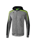 Erima Sweatjacke Liga 2.0 Kapuzenjacke Grün/Grau/Hellgrau/Schwarz/Dunkelgrau