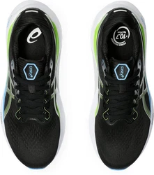 Asics GEL-KAYANO 30 Laufschuh SCHWARZ/ELEKTRISCHES LIMETTE