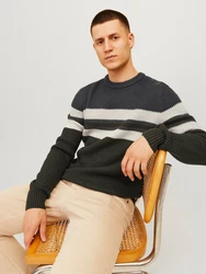 JACK & JONES Pullover JJSANDER Dunkelgrün