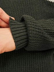 JACK & JONES Pullover JJSANDER Dunkelgrün