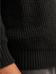 Jack & Jones PlusSize Rundhalspullover JJJONES KNIT CREW NECK schwarz