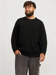 Jack & Jones PlusSize Rundhalspullover JJJONES KNIT CREW NECK schwarz
