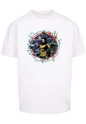 F4NT4STIC T-Shirt DC Comics Aquaman Circular Crest Weiß