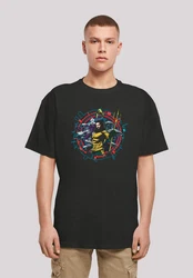 F4NT4STIC T-Shirt DC Comics Aquaman Circular Crest Schwarz/Gelb/Mischfarben