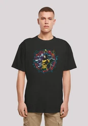 F4NT4STIC T-Shirt DC Comics Aquaman Circular Crest Schwarz/Gelb/Mischfarben
