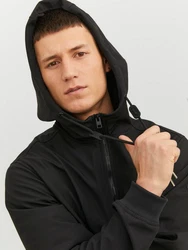Jack & Jones Outdoorjacke Kurzjacke Schwarz/Dunkelgrau
