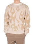 iriedaily Strickpullover Cotton Mix Round Neck Knit Trend Style Beige/Creme/Khaki/Orange