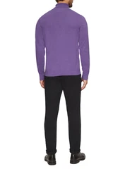 s.Oliver Strickpullover Rollkragenpullover Lila/Fliederfarben/Dunkelblau