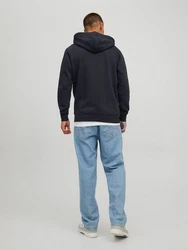 Jack & Jones Langarmshirt Schwarz/Dunkelblau/Dunkelgrau