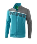 Erima Sweatjacke 5-C Präsentationsjacke Türkis/Pastell/Blau/Grün/Grau