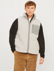 Jack & Jones Weste JORVESTERBRO Weiß/Grau/Hellgrau/Khaki/Braun/Creme/Beige