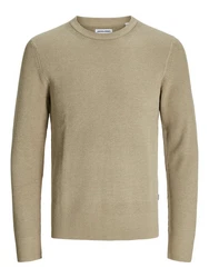 JACK & JONES Pullover JJEPerfect Khaki/Beige