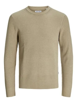 JACK & JONES Pullover JJEPerfect Khaki/Beige JACK & JONES Pullover JJEPerfect Khaki/Beige