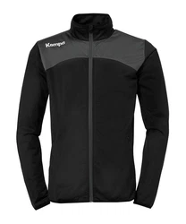 Kempa Sweatjacke Emotion 2.0 Poly Full Zip Jacke Schwarz/Dunkelrot