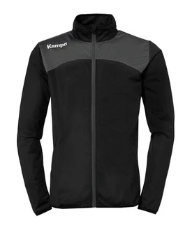 Kempa Sweatjacke Emotion 2.0 Poly Full Zip Jacke Schwarz/Dunkelrot
