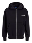 Jack & Jones Langarmshirt Sweatjacke ROXBURY schwarz