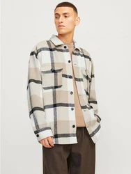 Jack & Jones Langarmshirt Hemd Beige/Creme
