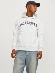 Jack & Jones Sweatshirt JJECALEB VARSITY HOOD NOOS navy/weimeliert