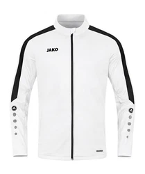 Jako Sweatjacke Power Polyesterjacke Weiß/Schwarz/Orange