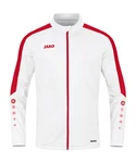Jako Sweatjacke Power Polyesterjacke Rot/Weiß