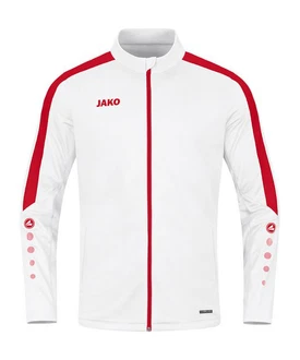 Jako Sweatjacke Power Polyesterjacke Rot/Weiß