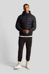 Lyle & Scott Steppjacke Mit Kapuze Schwarz/Dunkelblau/Grün