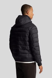 Lyle & Scott Steppjacke Mit Kapuze Schwarz/Dunkelblau/Grün