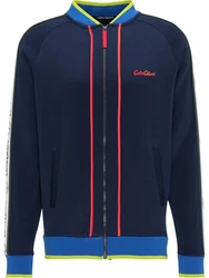 CARLO COLUCCI Sweatjacke Casaccia Dunkelblau/Hellblau/Blau