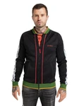 CARLO COLUCCI Sweatjacke Casaccia Orange/Schwarz