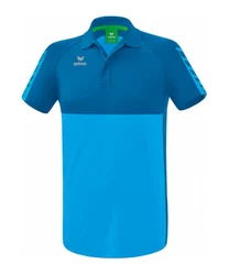 Erima T-Shirt Poloshirt Six Wings Blau/Hellblau/Türkis