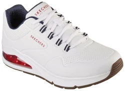 Skechers Herren UNO 2 Sneaker Creme/Rot/Gelb/Schwarz/Weiß/Dunkelrot