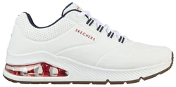 Skechers Herren UNO 2 Sneaker Creme/Rot/Gelb/Schwarz/Weiß/Dunkelrot