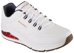 Skechers Herren UNO 2 Sneaker Creme/Rot/Gelb/Schwarz/Weiß/Dunkelrot