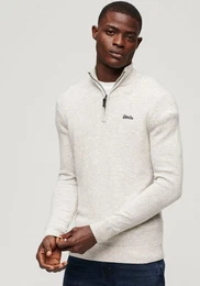 Stehkragenpullover ESSENTIAL EMB KNIT HENLEY