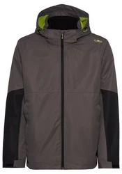 CMP 3-in-1 Funktionsjacke Schwarz/Dunkelgrau/Grün