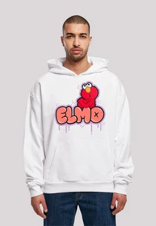 F4NT4STIC Kapuzenpullover Sesamstraße Elmo Grün/Lila/Weiß/Orange F4NT4STIC Kapuzenpullover Sesamstraße Elmo Grün/Lila/Weiß/Orange