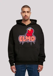 F4NT4STIC Kapuzenpullover Sesamstraße Elmo Grün/Schwarz/Lila