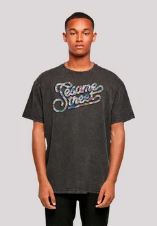 F4NT4STIC T-Shirt Sesamstraße Schwarz/Rosa/Silber/Gelb/Braun/Grau/Blau